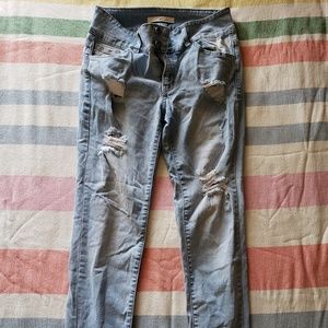 RanCan Jeans Double Button Size 28 Ripped